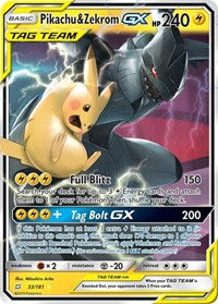 Pikachu & Zekrom GX - SM - Team Up (NM)