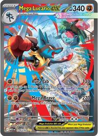 Mega Lucario ex - 179/132 - ME01: Mega Evolution (NM)