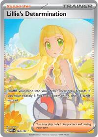Lillie's Determination - 184/132 - ME01: Mega Evolution (NM)