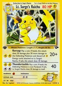 Lt. Surge's Raichu - Gym Challenge (LP)