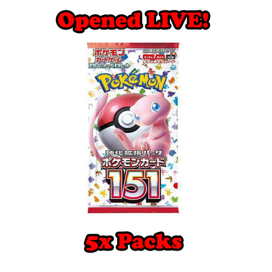 *LIVE* 5x 151 Japanese Booster Packs