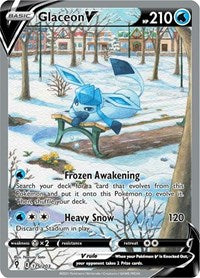 Glaceon V (Alternate Full Art) - SWSH07: Evolving Skies (NM)