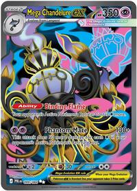 Mega Chandelure ex - 099/084 - ME05: Pitch Black (NM)