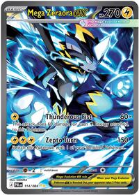 Mega Zeraora ex - 114/084 - ME05: Pitch Black (NM)