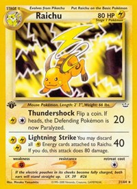 Raichu - Neo Revelation (NM)