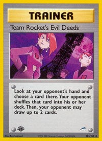 Team Rocket's Evil Deeds - Neo Destiny (NM)
